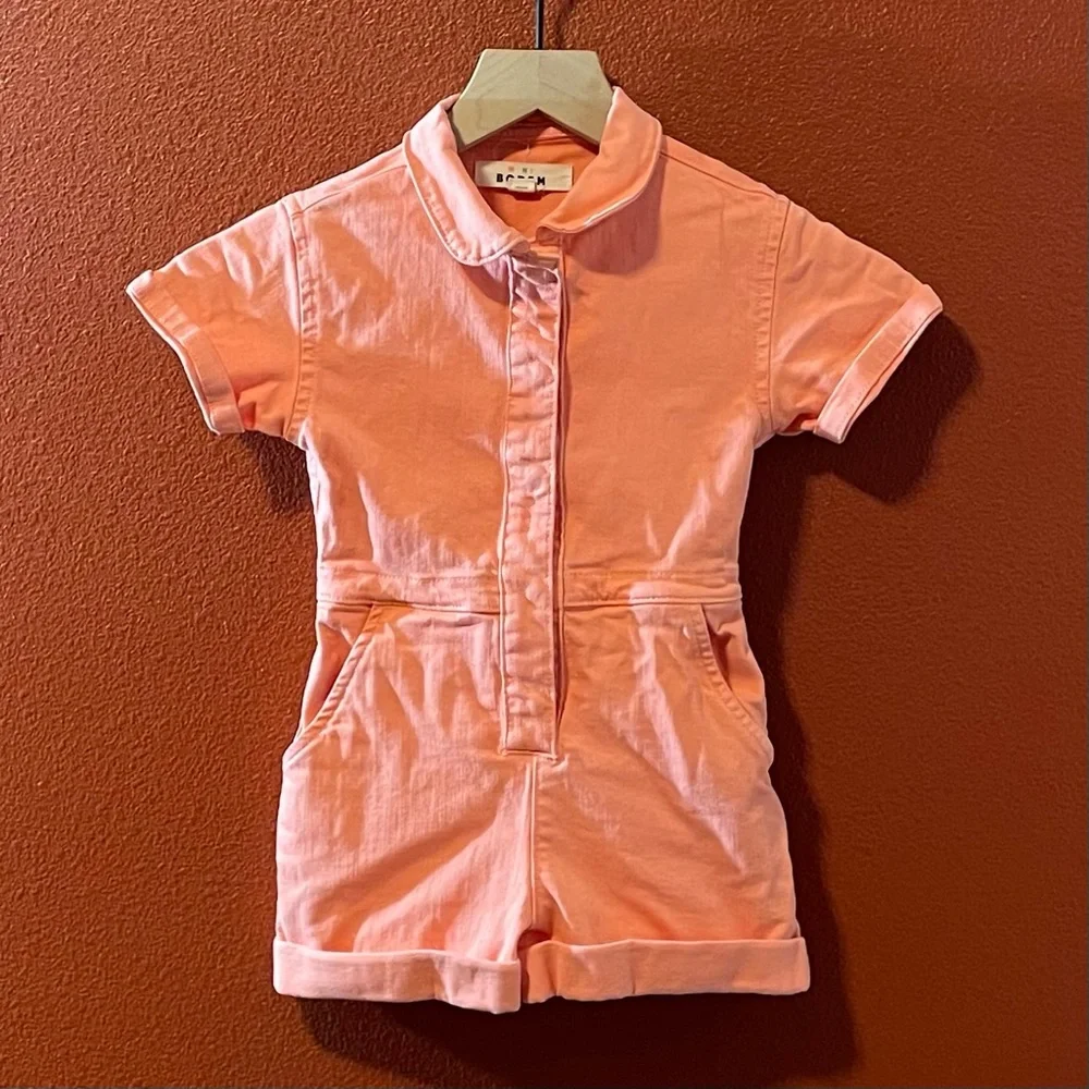 Mini Boden Children’s‎ Pink Button Front Girls Playsuit Shortalls